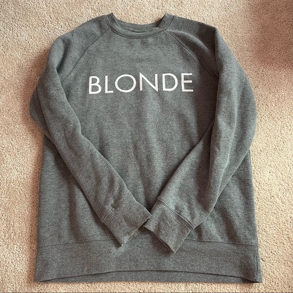 BLONDE Crewneck Sweatshirt Size Small - Picture 1 of 3